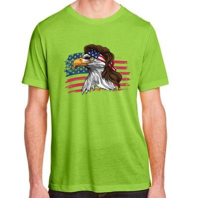 Patriotic Bald Eagle Mullet Usa American Flag 4th Of July Great Gift Adult ChromaSoft Performance T-Shirt