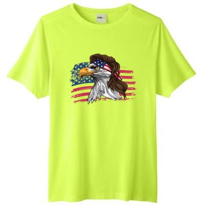 Patriotic Bald Eagle Mullet Usa American Flag 4th Of July Great Gift Tall Fusion ChromaSoft Performance T-Shirt