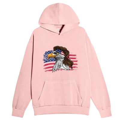 Patriotic Bald Eagle Mullet Usa American Flag 4th Of July Great Gift Urban Pullover Hoodie