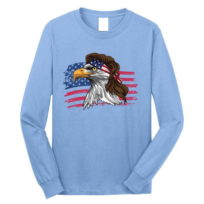 Patriotic Bald Eagle Mullet Usa American Flag 4th Of July Great Gift Long Sleeve Shirt