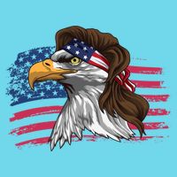 Patriotic Bald Eagle Mullet Usa American Flag 4th Of July Great Gift Premium T-Shirt