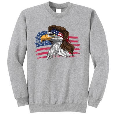 Patriotic Bald Eagle Mullet Usa American Flag 4th Of July Great Gift Sweatshirt