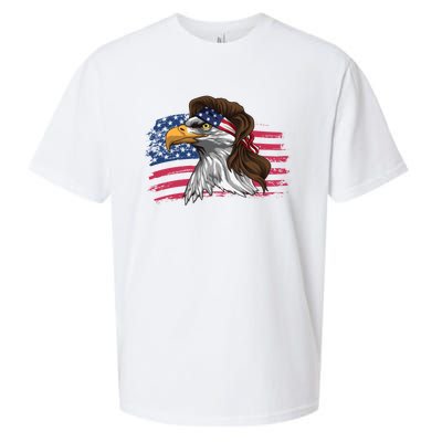 Patriotic Bald Eagle Mullet Usa American Flag 4th Of July Great Gift Sueded Cloud Jersey T-Shirt