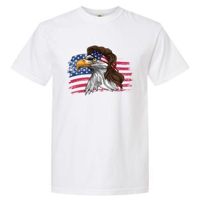 Patriotic Bald Eagle Mullet Usa American Flag 4th Of July Great Gift Garment-Dyed Heavyweight T-Shirt