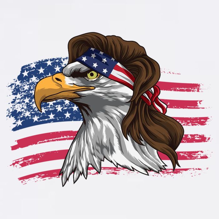 Patriotic Bald Eagle Mullet Usa American Flag 4th Of July Great Gift Cooling Performance Crew T-Shirt