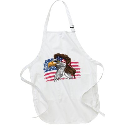 Patriotic Bald Eagle Mullet Usa American Flag 4th Of July Great Gift Apron