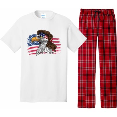 Patriotic Bald Eagle Mullet Usa American Flag 4th Of July Great Gift Pajama Set