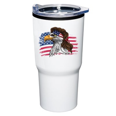 Patriotic Bald Eagle Mullet Usa American Flag 4th Of July Great Gift Tumbler