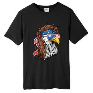 Patriotic Bald Eagle Mullet Usa American Flag 4th Of July Meaningful Gift Tall Fusion ChromaSoft Performance T-Shirt