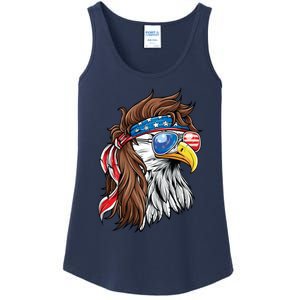 Patriotic Bald Eagle Mullet Usa American Flag 4th Of July Meaningful Gift Ladies Essential Tank