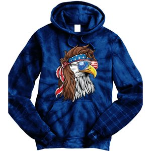 Patriotic Bald Eagle Mullet Usa American Flag 4th Of July Meaningful Gift Tie Dye Hoodie