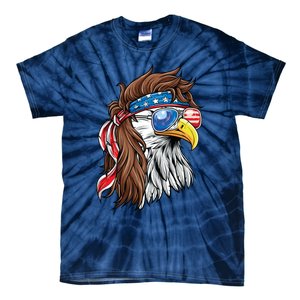 Patriotic Bald Eagle Mullet Usa American Flag 4th Of July Meaningful Gift Tie-Dye T-Shirt