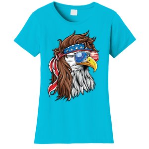 Patriotic Bald Eagle Mullet Usa American Flag 4th Of July Meaningful Gift Women's T-Shirt