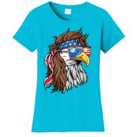 Patriotic Bald Eagle Mullet Usa American Flag 4th Of July Meaningful Gift Women's T-Shirt