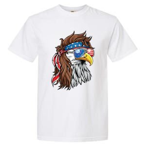 Patriotic Bald Eagle Mullet Usa American Flag 4th Of July Meaningful Gift Garment-Dyed Heavyweight T-Shirt