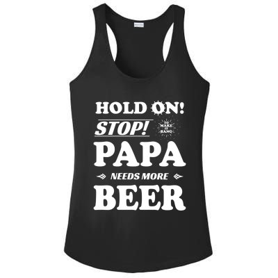 Papa Beer Er Gift Dads Funny Fathers Day Gift Ladies PosiCharge Competitor Racerback Tank