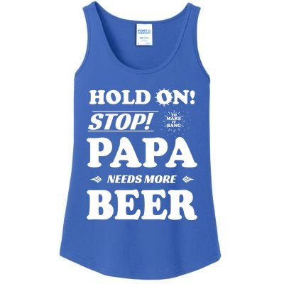 Papa Beer Er Gift Dads Funny Fathers Day Gift Ladies Essential Tank