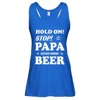 Papa Beer Er Gift Dads Funny Fathers Day Gift Ladies Essential Flowy Tank