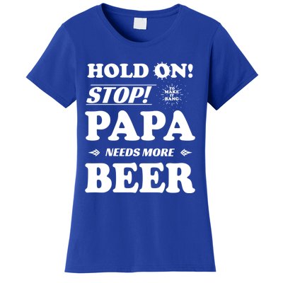 Papa Beer Er Gift Dads Funny Fathers Day Gift Women's T-Shirt