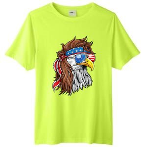 Patriotic Bald Eagle Mullet Usa American Flag 4th Of July Gift Tall Fusion ChromaSoft Performance T-Shirt