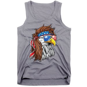 Patriotic Bald Eagle Mullet Usa American Flag 4th Of July Gift Tank Top