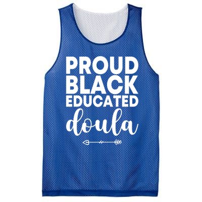 Proud Black Educated Doula Birth Doulas Newborn Labor Coach Gift Mesh Reversible Basketball Jersey Tank