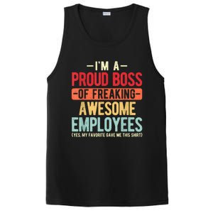 Proud Boss Employee Appreciation Retro Design For Funny Boss PosiCharge Competitor Tank