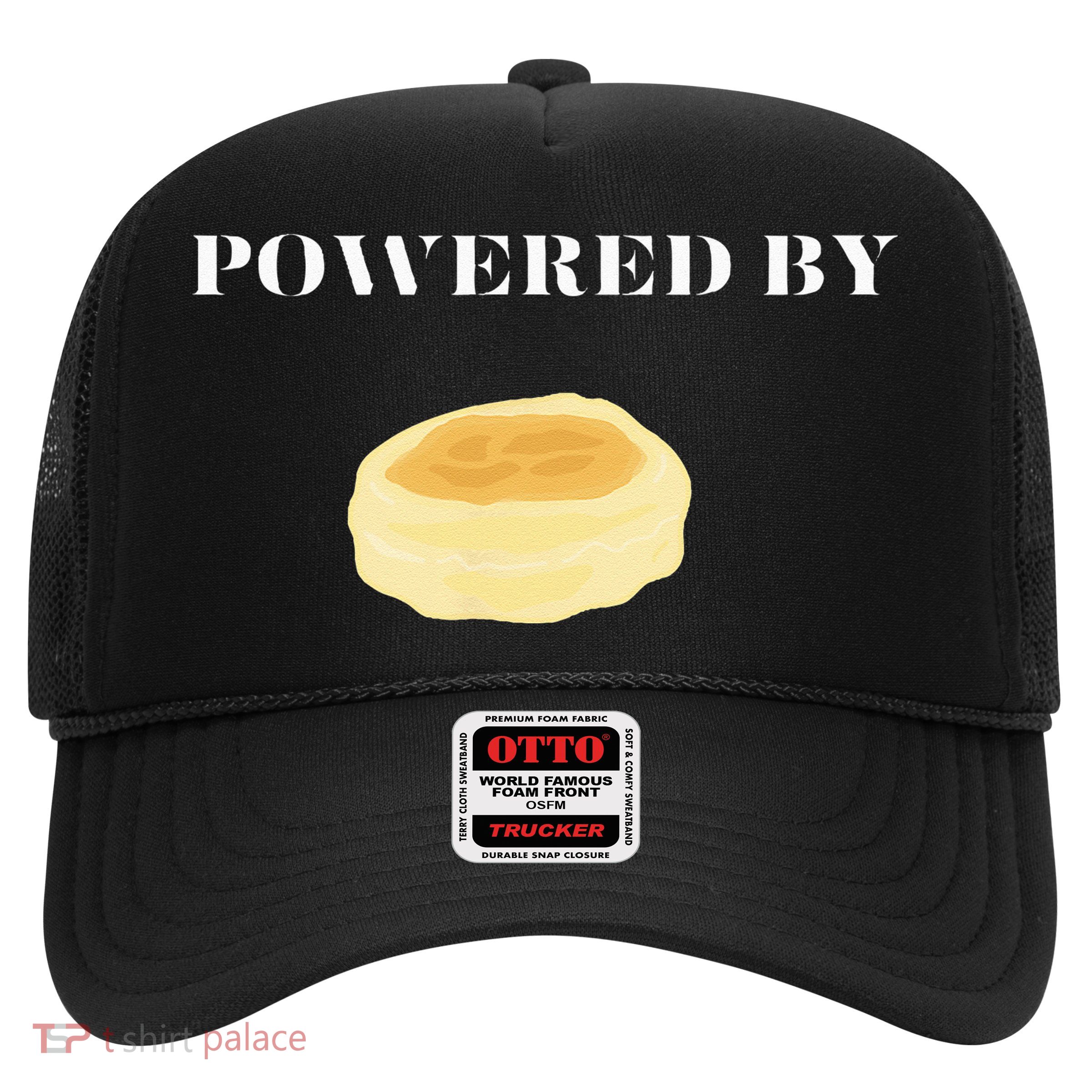 Powered By English Muffins Trucker Hat