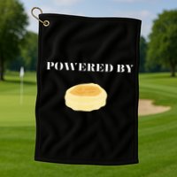 Powered By English Muffins Golf Towel