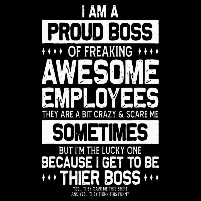 Proud Boss Employee Appreciation Office Men Funny Boss Cooling Performance Crew T-Shirt