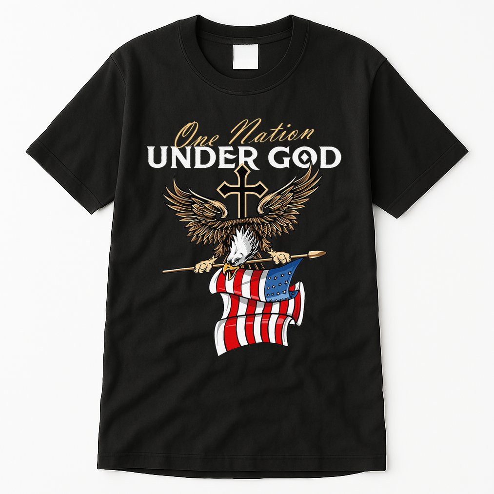 Patriotic Bald Eagle USA American Flag 4th of July Fourth Tall T-Shirt