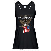 Patriotic Bald Eagle USA American Flag 4th of July Fourth Ladies Essential Flowy Tank