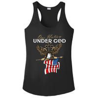 Patriotic Bald Eagle USA American Flag 4th of July Fourth Ladies PosiCharge Competitor Racerback Tank