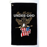 Patriotic Bald Eagle USA American Flag 4th of July Fourth Golf Towel