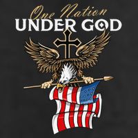 Patriotic Bald Eagle USA American Flag 4th of July Fourth Golf Towel