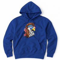 Patriotic Bald Eagle Mullet USA American Flag 4th Of July Hoodie