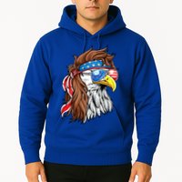 Patriotic Bald Eagle Mullet USA American Flag 4th Of July Hoodie