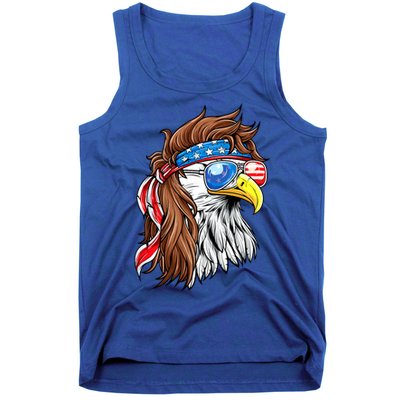 Patriotic Bald Eagle Mullet USA American Flag 4th Of July Tank Top