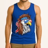 Patriotic Bald Eagle Mullet USA American Flag 4th Of July Tank Top