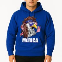 Patriotic Bald Eagle Mullet USA American Flag 4th Of July Hoodie
