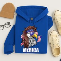 Patriotic Bald Eagle Mullet USA American Flag 4th Of July Hoodie