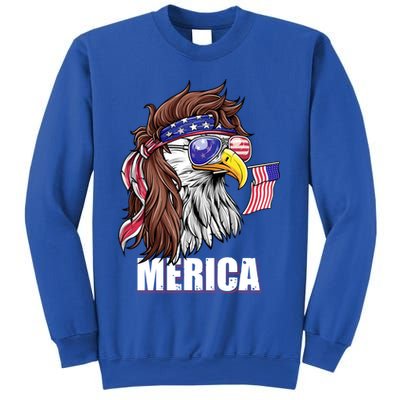 Patriotic Bald Eagle Mullet USA American Flag 4th Of July Sweatshirt