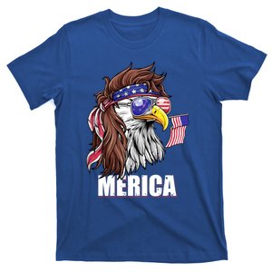 Patriotic Bald Eagle Mullet USA American Flag 4th Of July T-Shirt