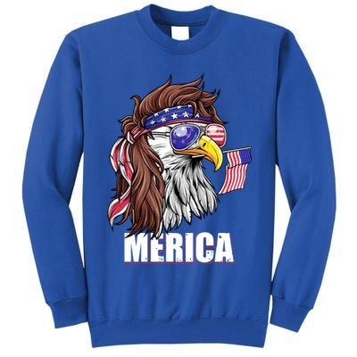 Patriotic Bald Eagle Mullet USA American Flag 4th Of July Tall Sweatshirt