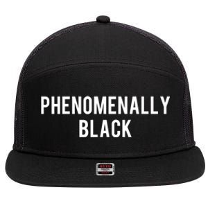 Phenoally Black Equal Pay Rights Gift 7 Panel Mesh Trucker Snapback Hat