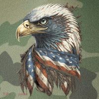 Patriotic Bald Eagle 4th Of July Usa American Flag Legacy Tie Dye Trucker Hat