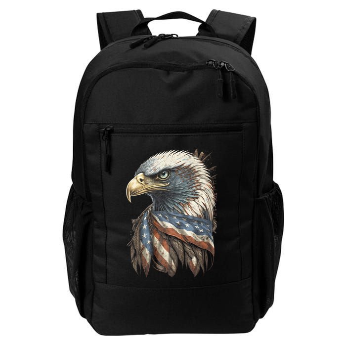 Patriotic Bald Eagle 4th Of July Usa American Flag Backpack