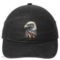 Patriotic Bald Eagle 4th Of July Usa American Flag 7-Panel Snapback Hat
