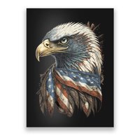 Patriotic Bald Eagle 4th Of July Usa American Flag Poster