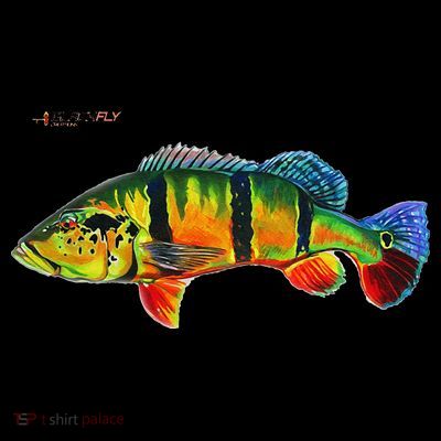 Peacock Bass Fishing Fish & Hoodies By Black Fly T-Shirt